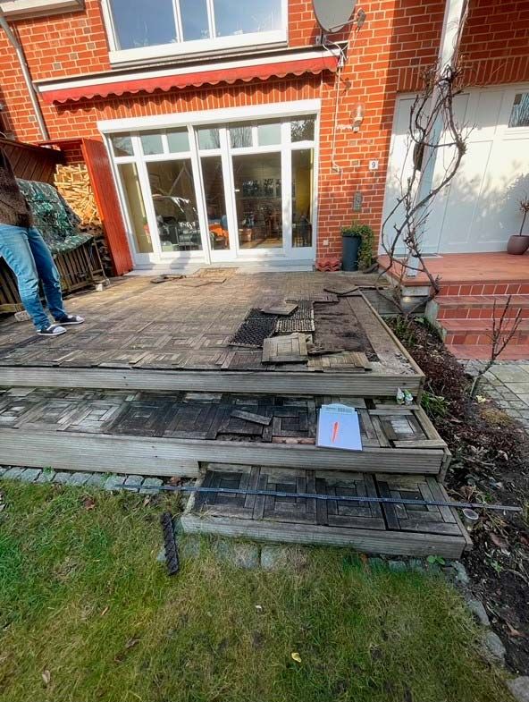 Garten vor dem Terrassenbau